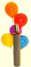 Ballons Helium Maxi, Kristall-Luftballons und Heliumflasche