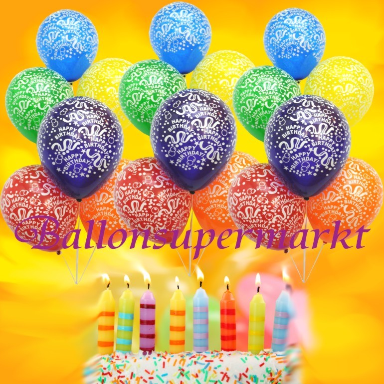 Geburtstag mit Luftballons und Helium