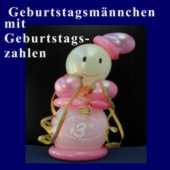 Dekoration aus Ballons mit Geburtstagszahl zum Kindergeburtstag