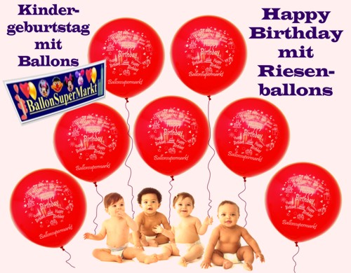 Kindergeburtstag mit riesigen Luftballons