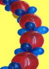 Ballondekoration-Girlande-aus-Kettenballons-Link-a-Loon-Girlandenballons-Verbindungsballons