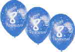 Geburtstagsballons 8. Geburtstag
