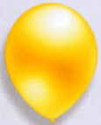 Luftballons Kristall Gelb