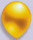 Luftballons Kristall Gold