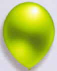 Luftballons Kristall Limone