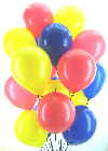 Ballontraube: Luftballons-Latexballons-25-cm-Rundballons-zur-Ballondekoration