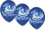Geburtstagsballons 1. Geburtstag