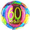 60th Birthday, Geburtstagsballons 60. Geburtstag