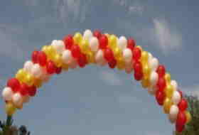 Ballondekoration Ballongirlande Ballonspirale