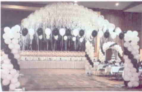 Ballondekoration Hochzeit