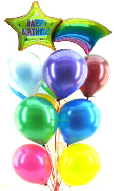Ballontraube mit Happy Birthday KOMET zum Geburtstag