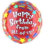 Folienballon: Birthday All of us