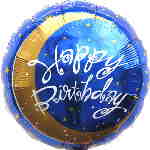 Folienballon: Birthday Moon