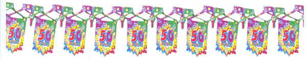Geburtstag Girlande Prism 50 1