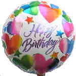 Folienballon: HappyBirthdayHearts