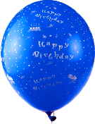Latexballons HappyBirthday torte