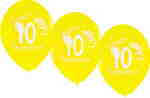 Geburtstagsballons 10. Geburtstag