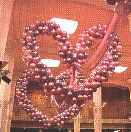 Luftballons Herzdekoration Hochzeit