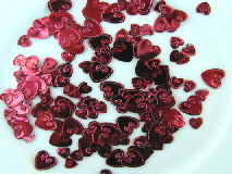 Hochzeitsdekoration Konfetti Loving Hearts Red Relief 2