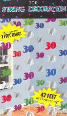 String 30, Geburtstagsdeko, 30. Geburtstag