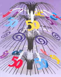 Tischst�nder Geburtstag 50.