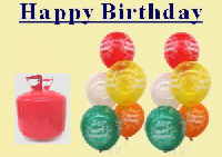 Ballons Hlium Einweg Geburtstag