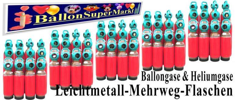 Ballongase und Heliumgase in Leichtmetallflaschen