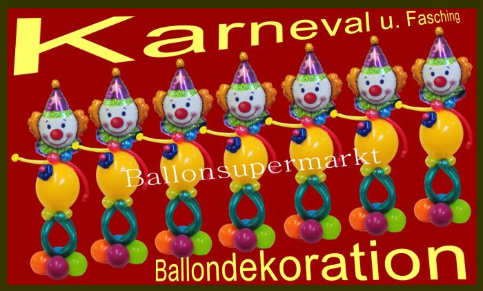 Luftballons Karneval Fasching: Ballondeko Karneval