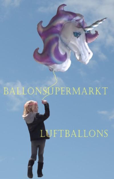 Einhorn Luftballons vom Ballonsupermarkt