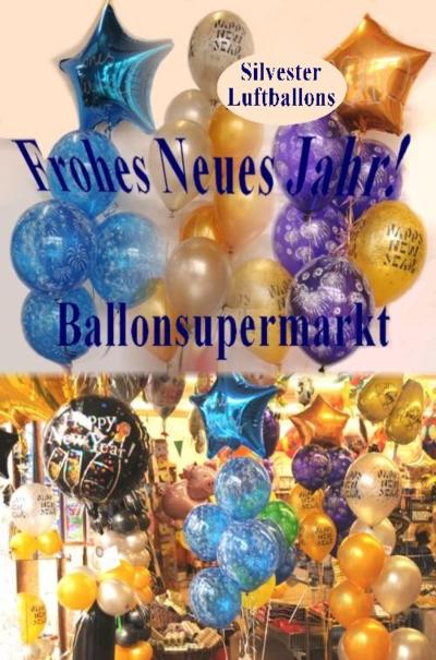 Luftballons und Dekoration zu Silvester