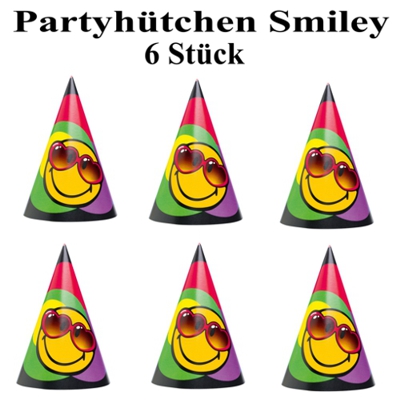 Smiley Partyhüte