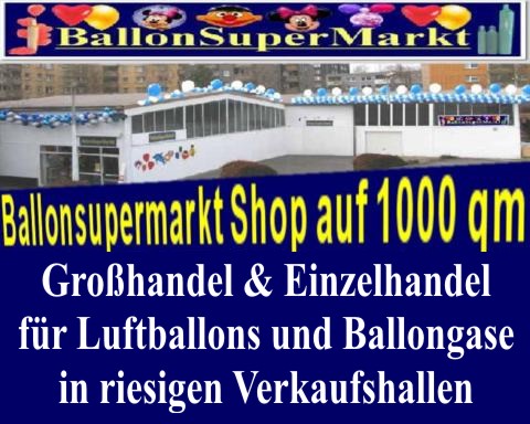 Ballonsupermarkt: Großhandel für Luftballons