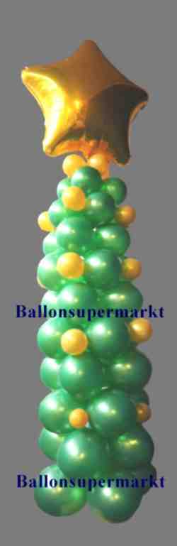 Weihnachtsdekoration mit Ballons, Tannenbaum, Weihnachtsbaum