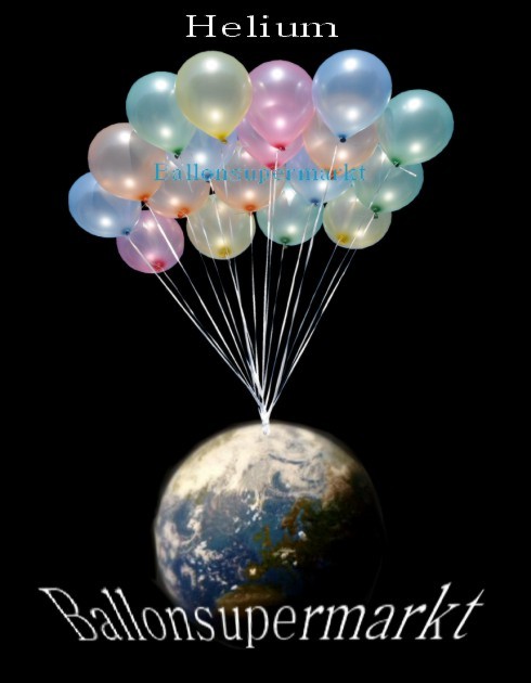 Luftballons Helium, Heliumballons, Ballons Helium