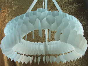 Hochzeitsdekoration Kranz Weiß Herzen FOTO