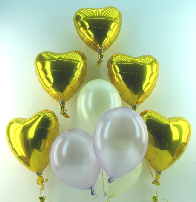 Luftballons-Perlmutt-Herzluftballons-Gold-Dekoration-Hochzeit-Goldene-Hochzeit
