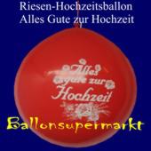 Riesenballon-Hochzeit-Rot