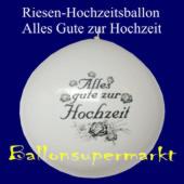 Riesenballon-Hochzeit-Weiß