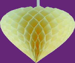 Hochzeitsdekoration Wabenherz Elfenbein 1 300Px 200Afl