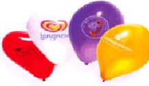 Werbung mit bedruckten Ballons