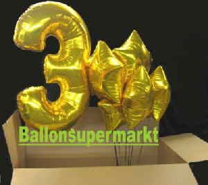 3. Kindergeburtstag feiern mit Ballons im Karton