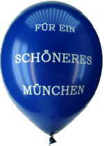 Luftballon für den Ballonaufstieg für ein schöneres München
