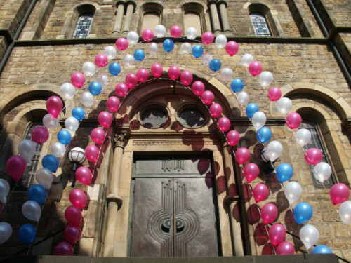 Ballongirlanden Bunte Hochzeit