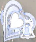 Glitter Decorations Hearts Bells Hochzeit
