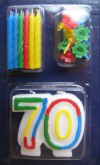 Kerzen Geburtstag 70.