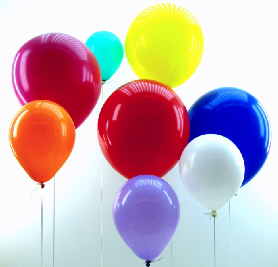 Riesenballons und kleine Ballons, 30 cm und 60 cm
