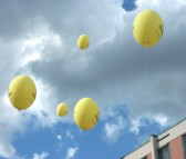 Latexballons, Riesenballons, Werbeballons