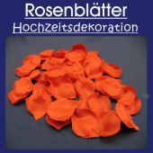 Rosenbltter rot Hochzeitsdekoration