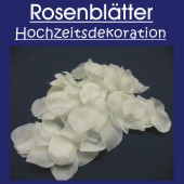 Rosenbltter wei Hochzeitsdekoration