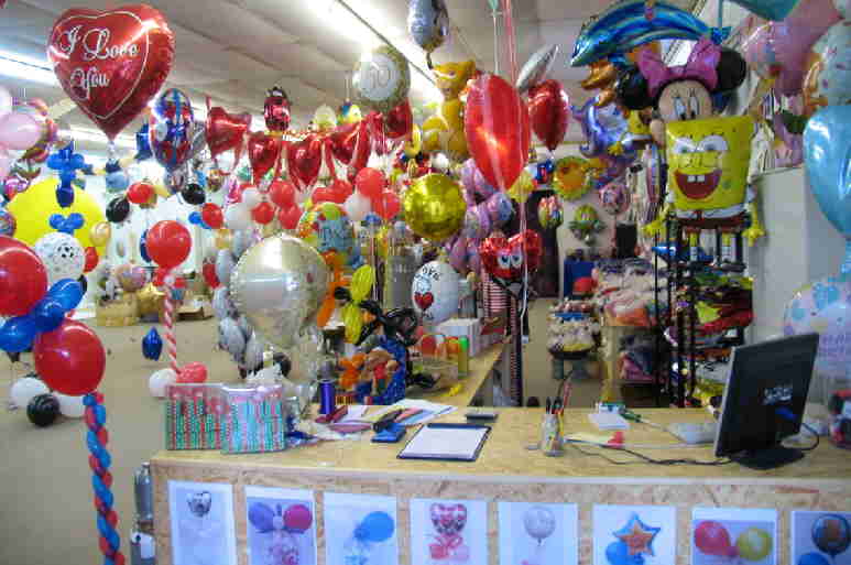 Ballonsupermarkt, der Ballonshop auf 1000 Quadratmetern